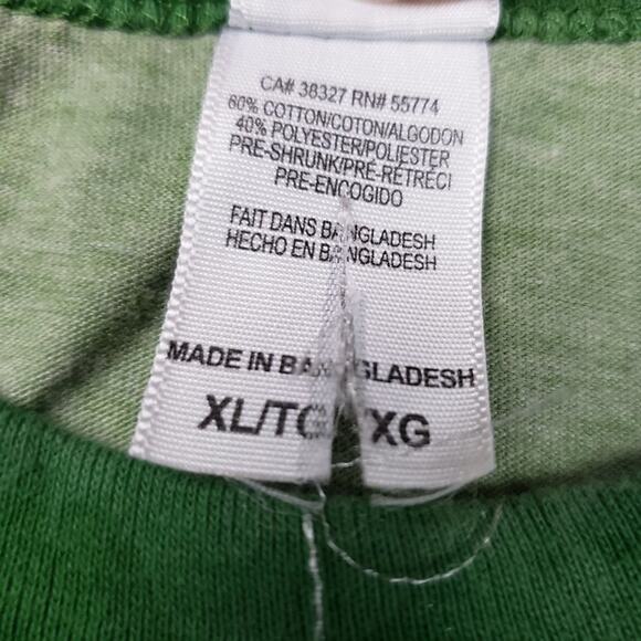 Bleach Dyed Here and Now Ringer Graphic T-Shirt Men's Size XL - Picture 7 of 9